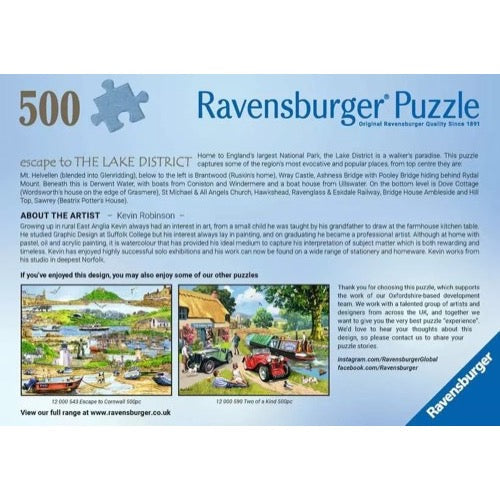 Ravensburger 01528-4 Escape to The Lake District 500pc Jigsaw Puzzle
