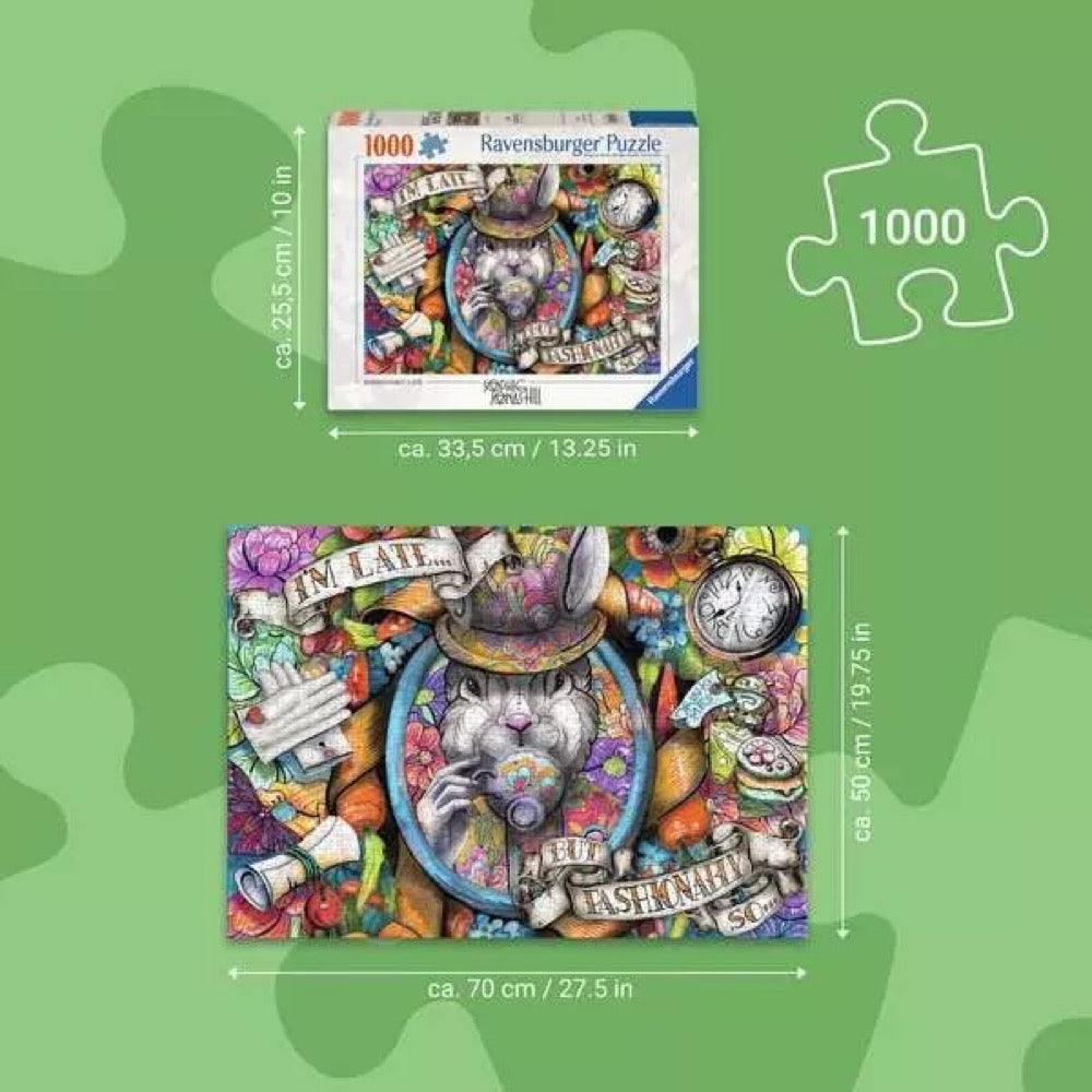 Ravensburger 01712-7 Fashionably Late 1000pc Jigsaw Puzzle