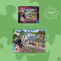 Ravensburger 01726-4 Whistle Stop Cottage 1000pc Jigsaw Puzzle