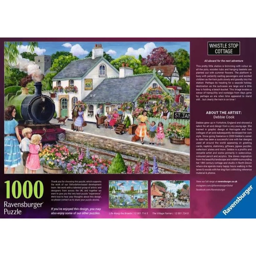 Ravensburger 01726-4 Whistle Stop Cottage 1000pc Jigsaw Puzzle