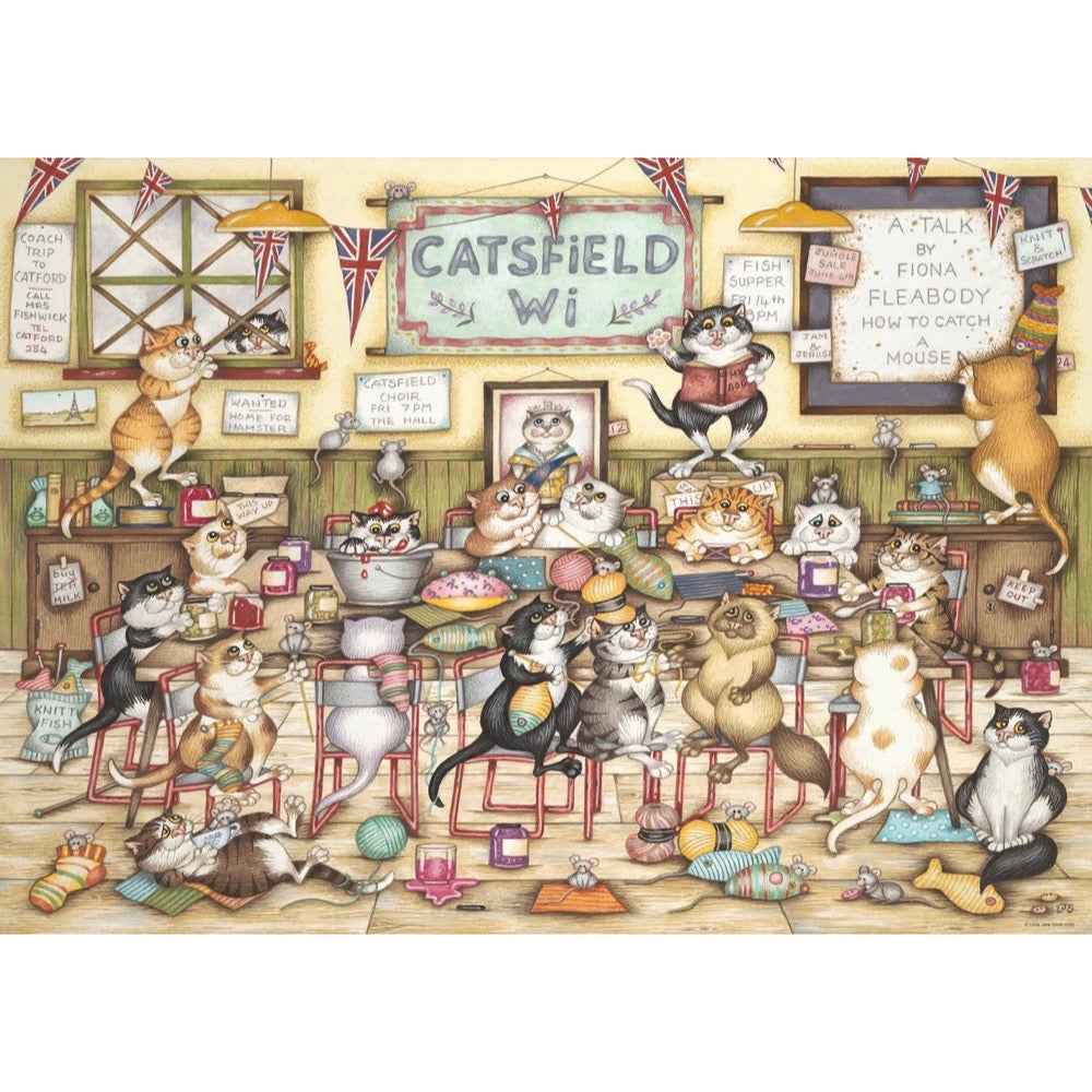 Ravensburger 01759-2 Crazy Cat's At The Wi 1000pc Jigsaw Puzzle