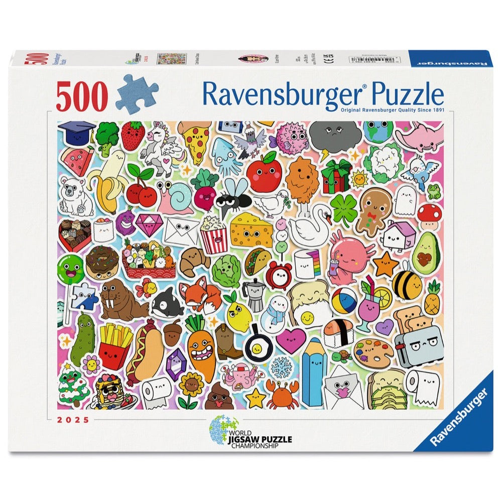 Ravensburger 01796-7 WJPC'25 Cute Kawaii Chaos 500pc Jigsaw Puzzle