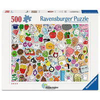 Ravensburger 01796-7 WJPC'25 Cute Kawaii Chaos 500pc Jigsaw Puzzle