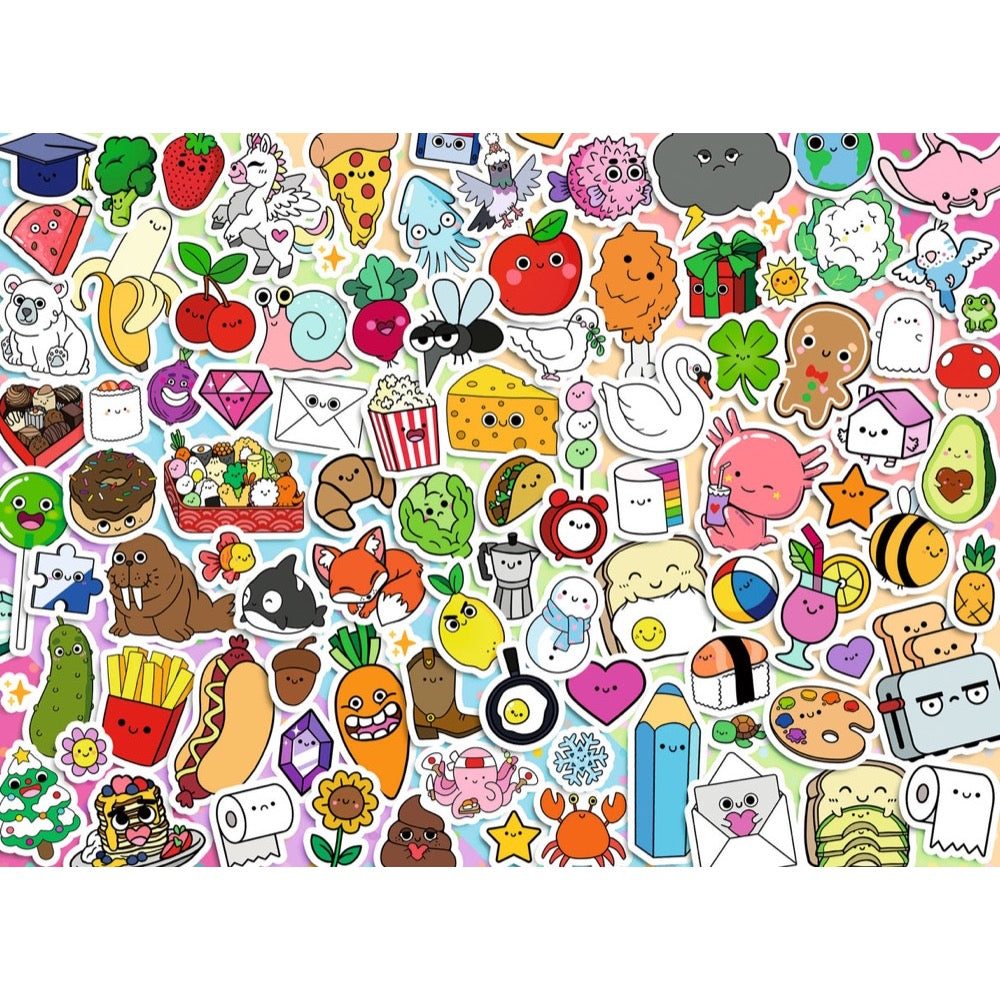 Ravensburger 01796-7 WJPC'25 Cute Kawaii Chaos 500pc Jigsaw Puzzle