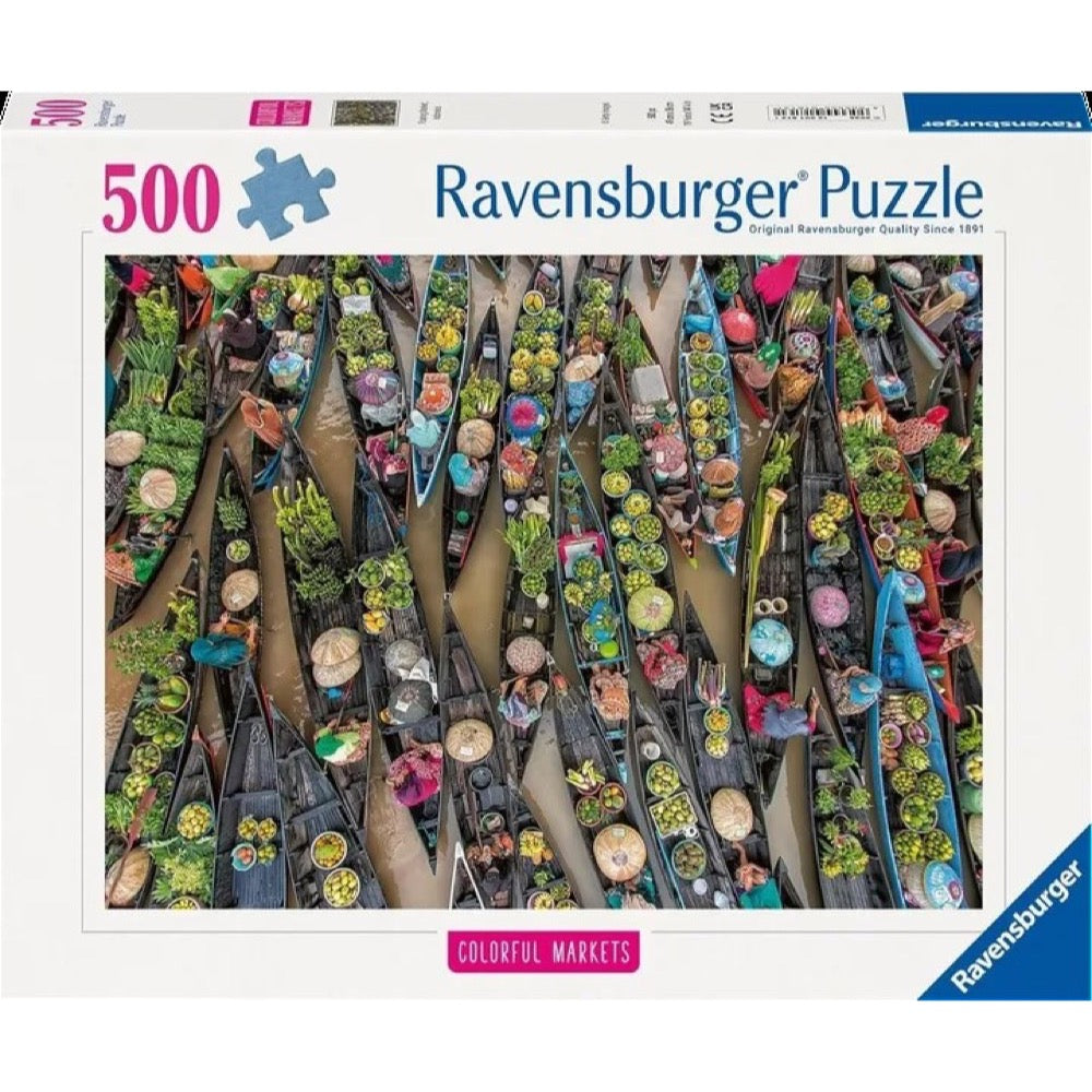 Ravensburger 01813-1 Floating Market Indonesia 500pc Jigsaw Puzzle