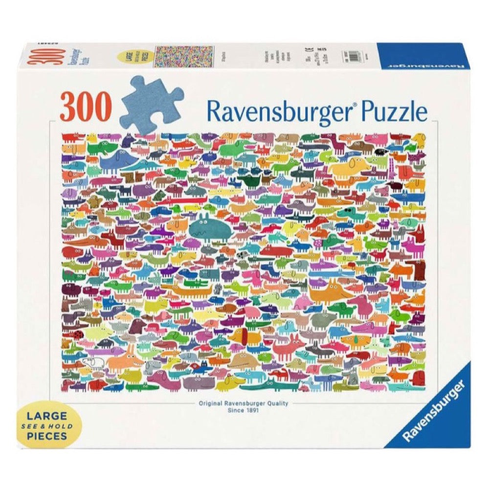 Ravensburger 01837-7 387 Dogs & One Cat 300pc Jigsaw Puzzle 4005555018377