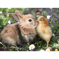 Ravensburger 01900-8 Rabbit And Chick 500pc Jigsaw Puzzle