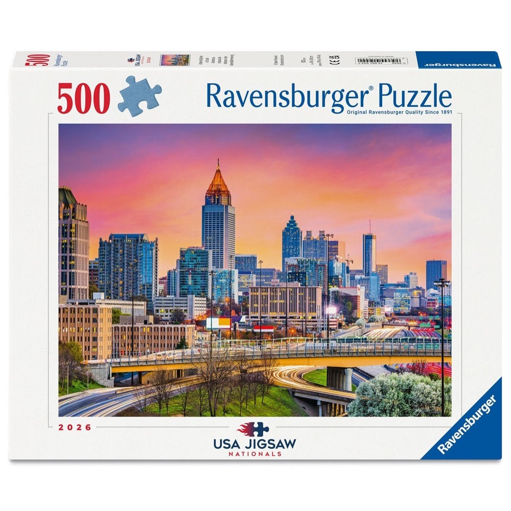 Ravensburger 01944-2 Atlanta Skyline At Dusk 500pc Jigsaw Puzzle