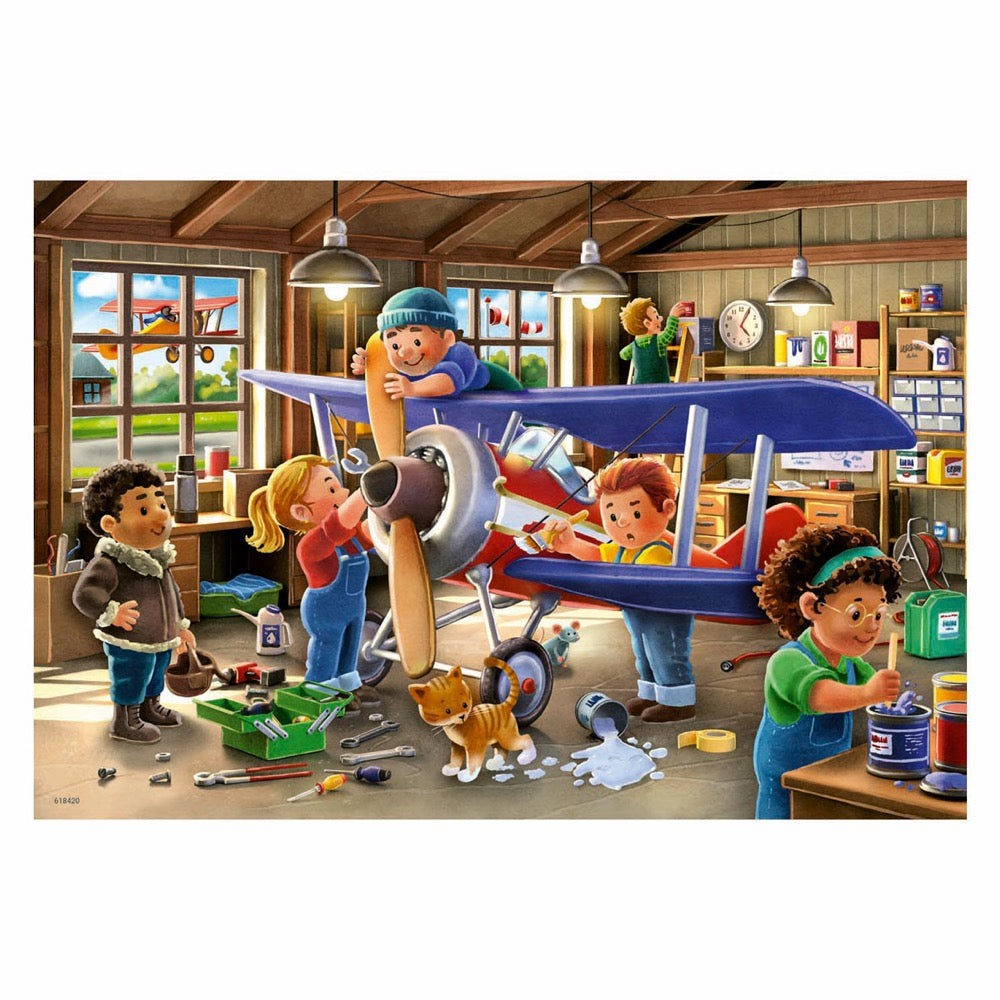 Ravensburger Airplane & Train Repairs 2x24pc Jigsaw Puzzle