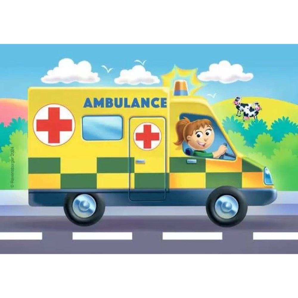 Ravensburger Rescue Vehicles My First 2/3/4/5pc Jigsaw Puzzle