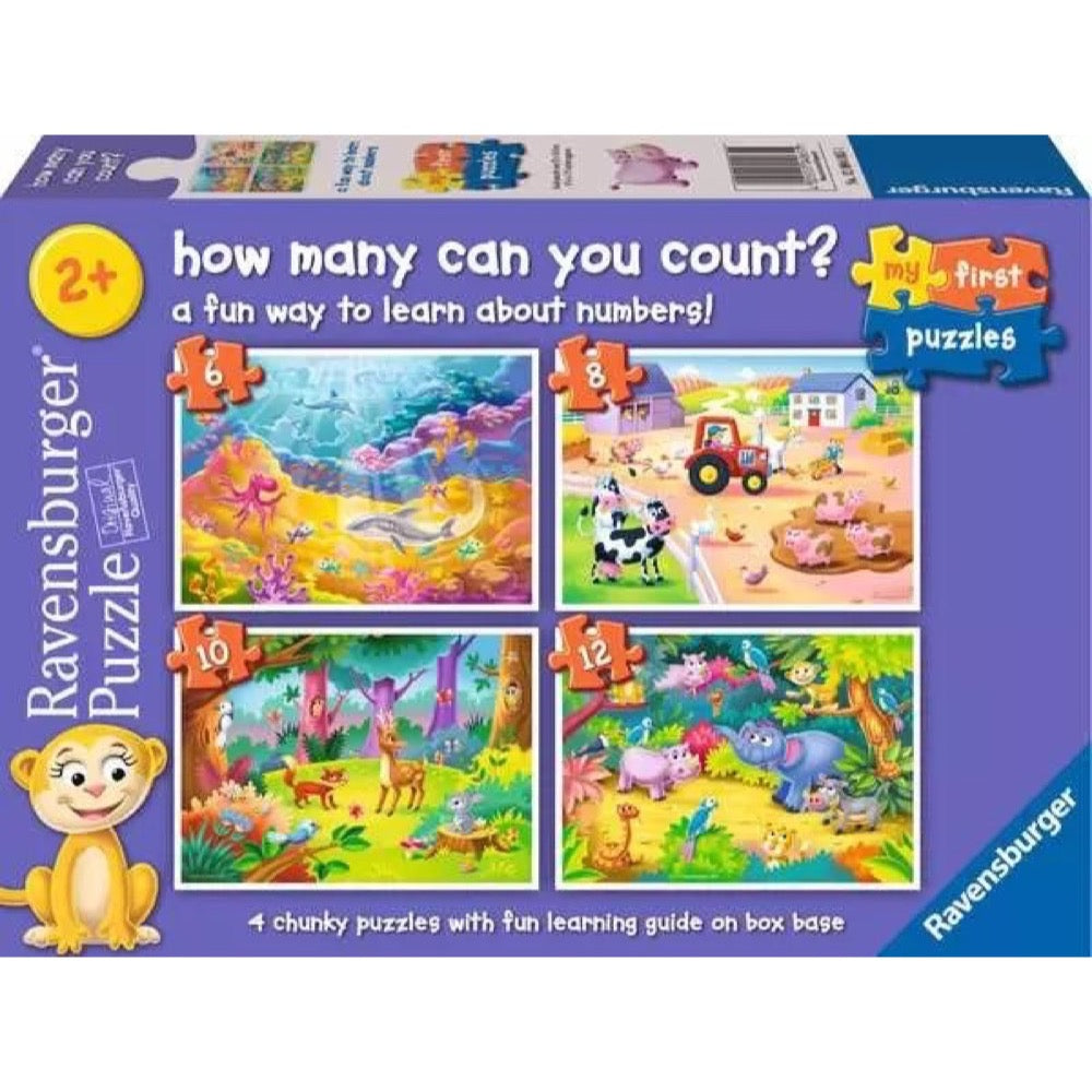 Ravensburger How Many Can You Count? 6/8/10/12pc Jigsaw Puzzle
