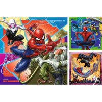 Ravensburger 04115-3 Marvel Spider-Man It's Web-Slinging Time! 3x49pc Jigsaw Puzzle