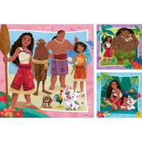 Ravensburger 04123-8 Disney Moana 2 Off to New Adventures 3x49pc Jigsaw Puzzle 4005555041238