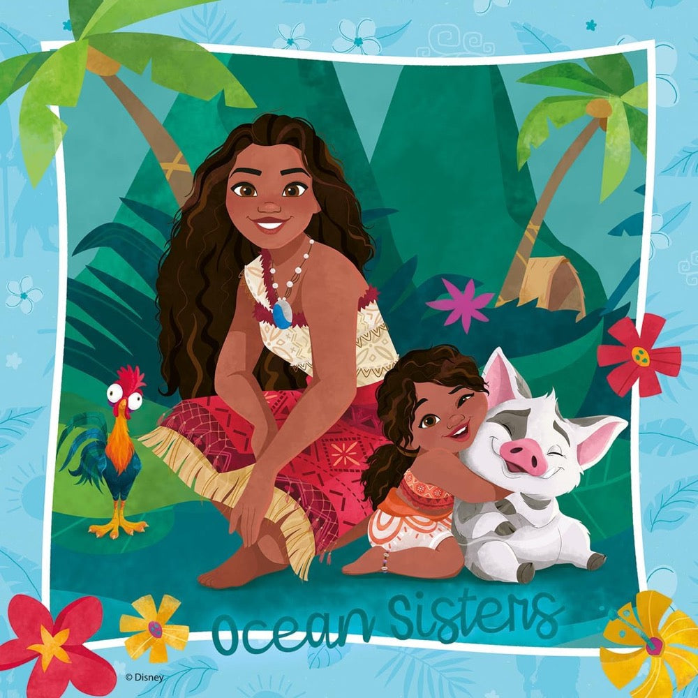 Ravensburger 04123-8 Disney Moana 2 Off to New Adventures 3x49pc Jigsaw Puzzle 4005555041238
