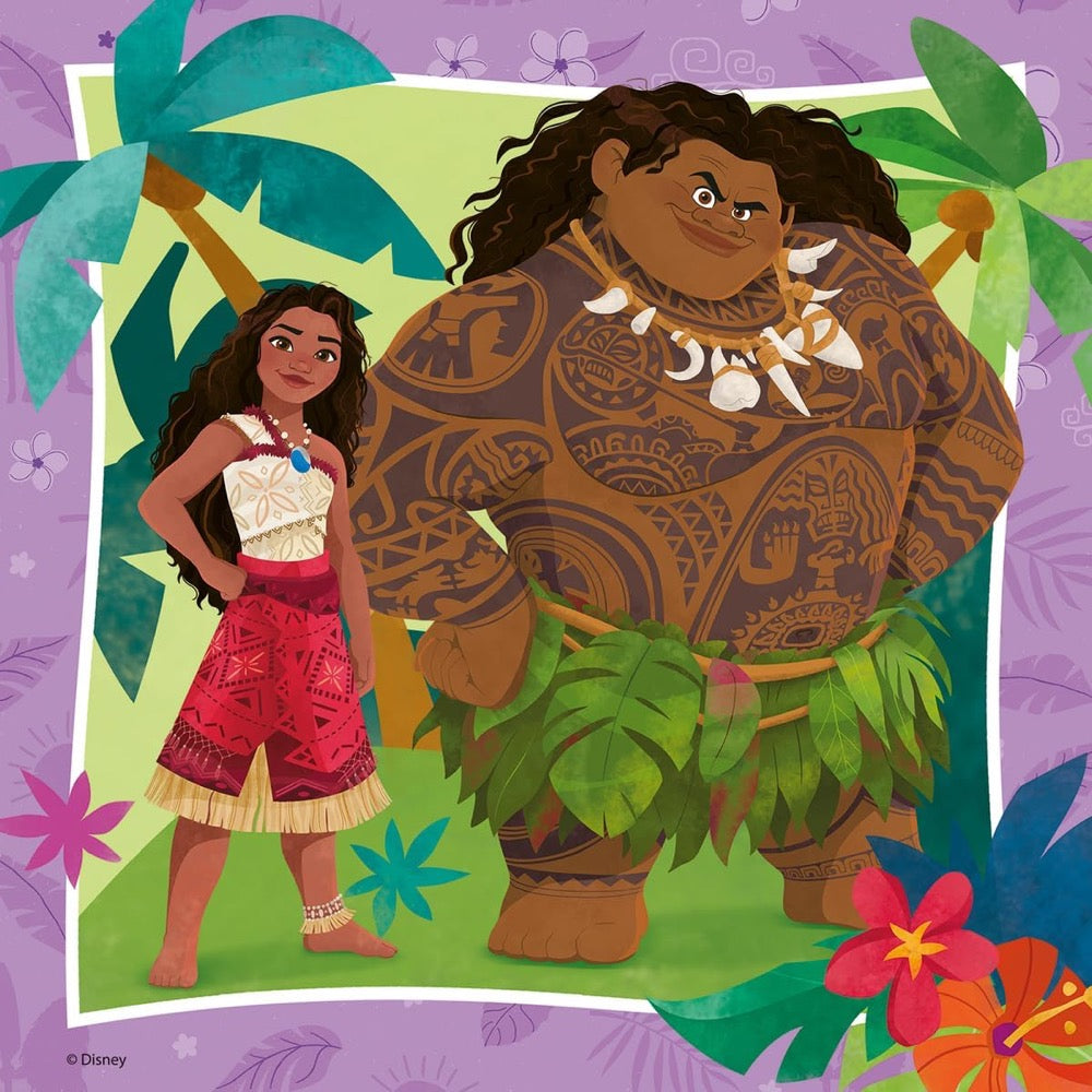 Ravensburger 04123-8 Disney Moana 2 Off to New Adventures 3x49pc Jigsaw Puzzle 4005555041238