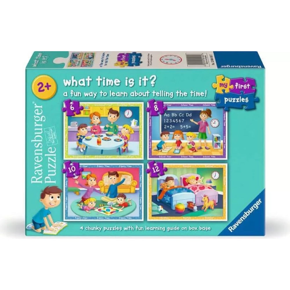 Ravensburger My First What's the Time ? 6/8/10/12pc Jigsaw Puzzle
