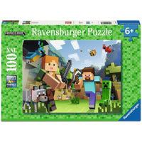 Ravensburger 04176-4 Minecraft Steve and Alex 100pc Jigsaw Puzzle 4005555041764