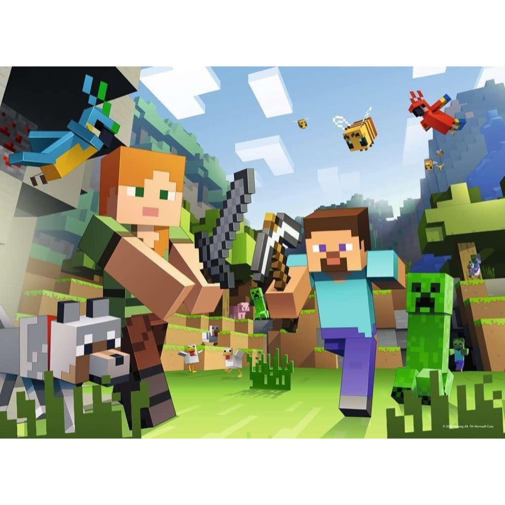 Ravensburger 04176-4 Minecraft Steve and Alex 100pc Jigsaw Puzzle 4005555041764
