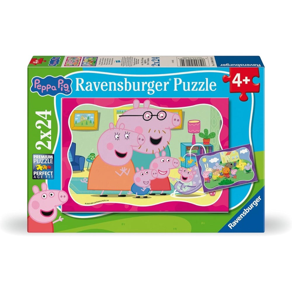 Ravensburger 04184-9 Peppa Pig 2x24pc Jigsaw Puzzle 4005555041849