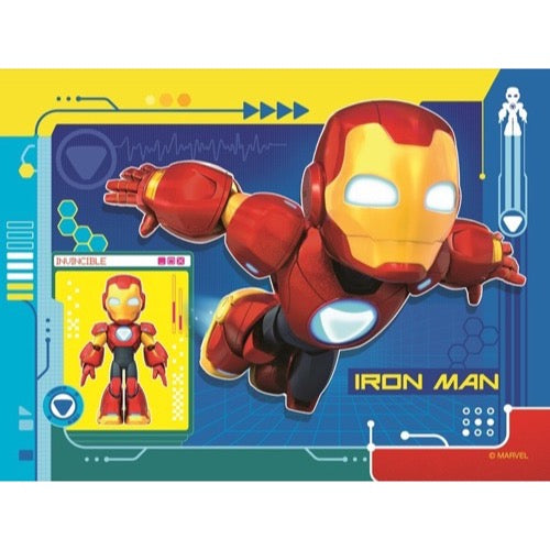 Ravensburger 04190-0 Iron Man & His Awesome Friends 4 In a Box 12, 16, 20 & 24pc Jigsaw Puzzle 4005555041900