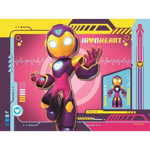 Ravensburger 04190-0 Iron Man & His Awesome Friends 4 In a Box 12, 16, 20 & 24pc Jigsaw Puzzle 4005555041900