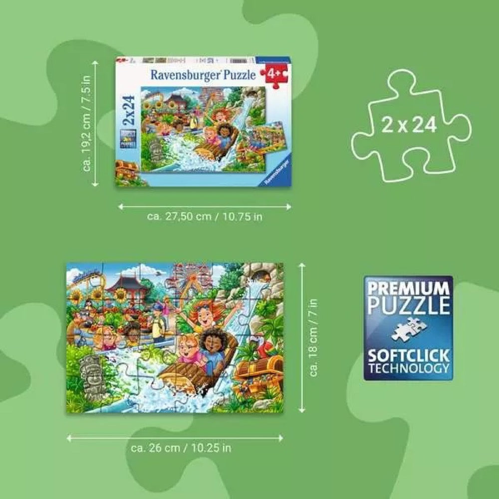 Ravensburger 04258-7 Amusement Park 2x24pc Jigsaw Puzzle