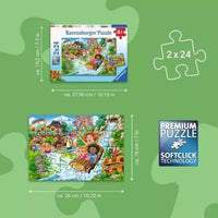 Ravensburger 04258-7 Amusement Park 2x24pc Jigsaw Puzzle
