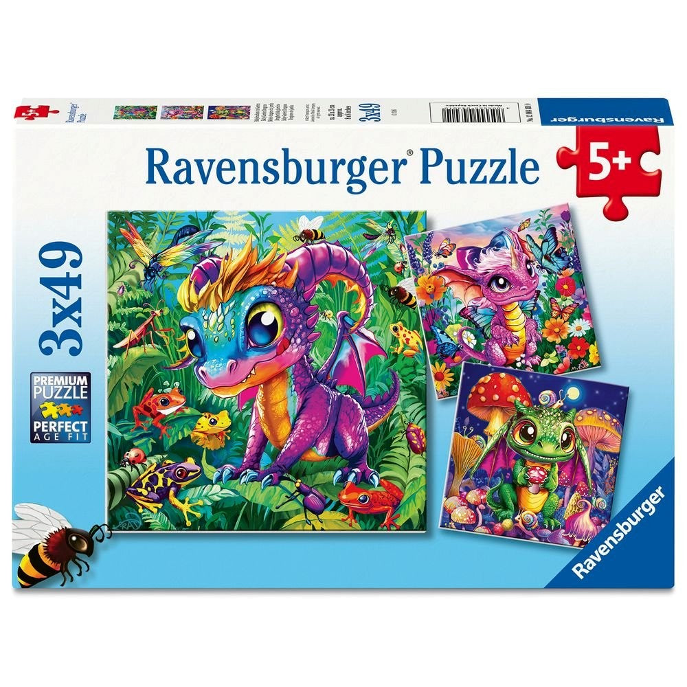 Ravensburger 04301-0 Baby Garden Dragons 3x49pc Jigsaw Puzzle