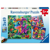 Ravensburger 04301-0 Baby Garden Dragons 3x49pc Jigsaw Puzzle