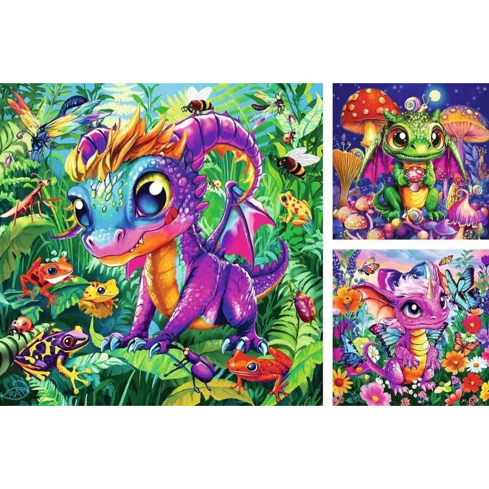 Ravensburger 04301-0 Baby Garden Dragons 3x49pc Jigsaw Puzzle