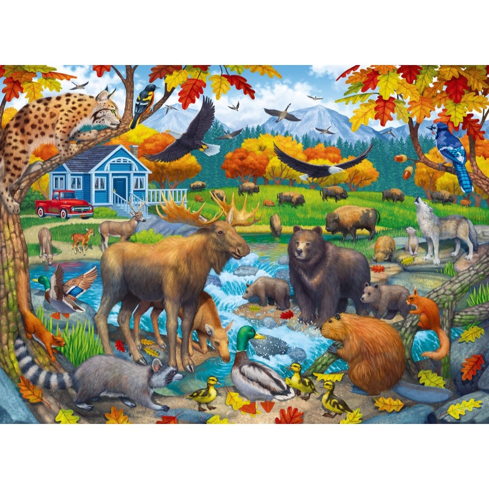 Ravensburger 04304-1 Wildlife Gathering 150pc Jigsaw Puzzle