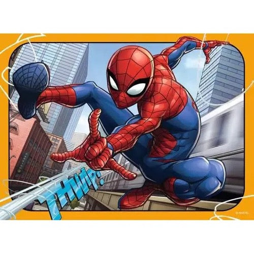 Ravensburger 06915-6 Disney Spider-Man 4 In a Box 12, 16, 20 & 24pc Jigsaw Puzzle 4005556069156