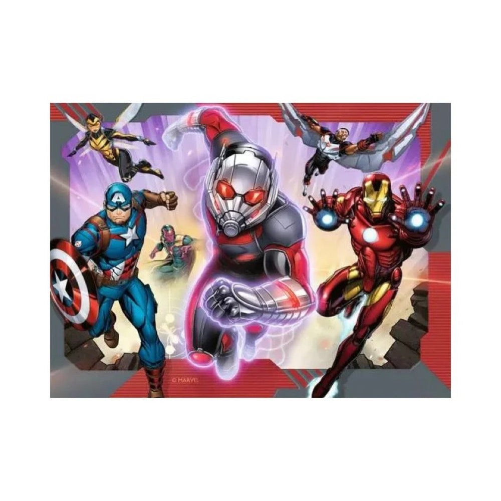 Ravensburger 06942-2 Disney Marvel Avengers 4 In a Box 12, 16, 20 & 24pc Jigsaw Puzzle 4005556069422