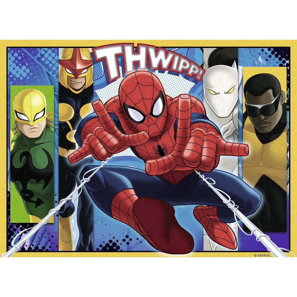 Ravensburger 07363-4 Disney Ultimate Spider-Man 4 In a Box 12, 16, 20 & 24pc Jigsaw Puzzle 4005556073634