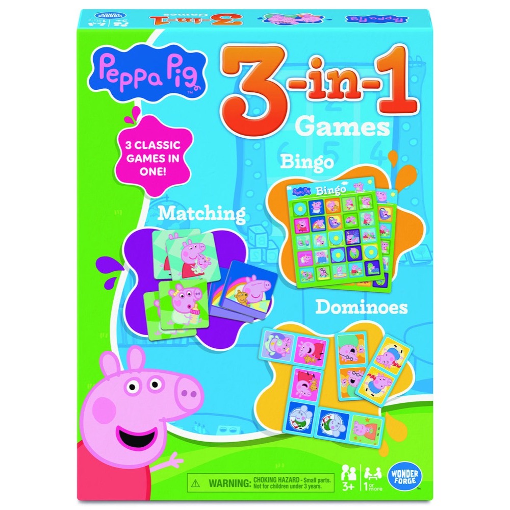 Ravensburger 25076-9 Peppa Pig 3-In-1 Game