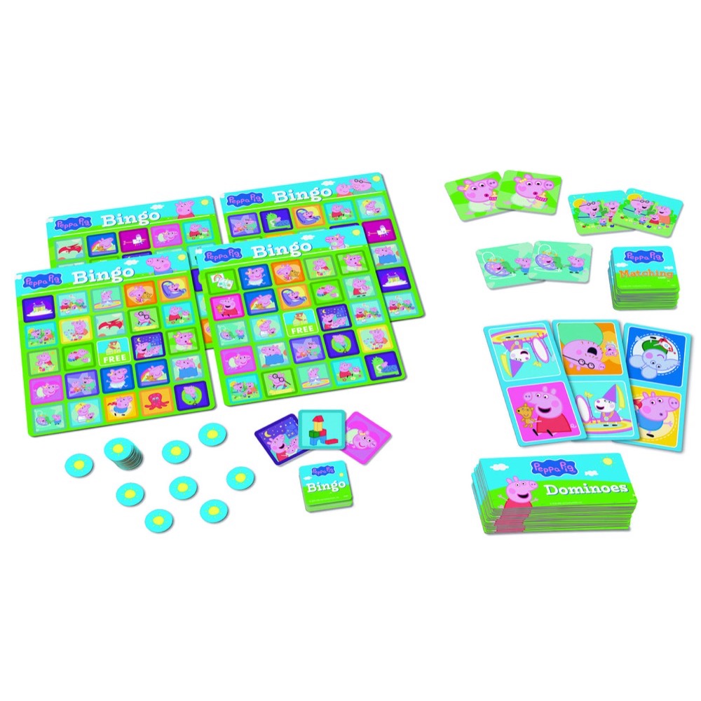 Ravensburger 25076-9 Peppa Pig 3-In-1 Game