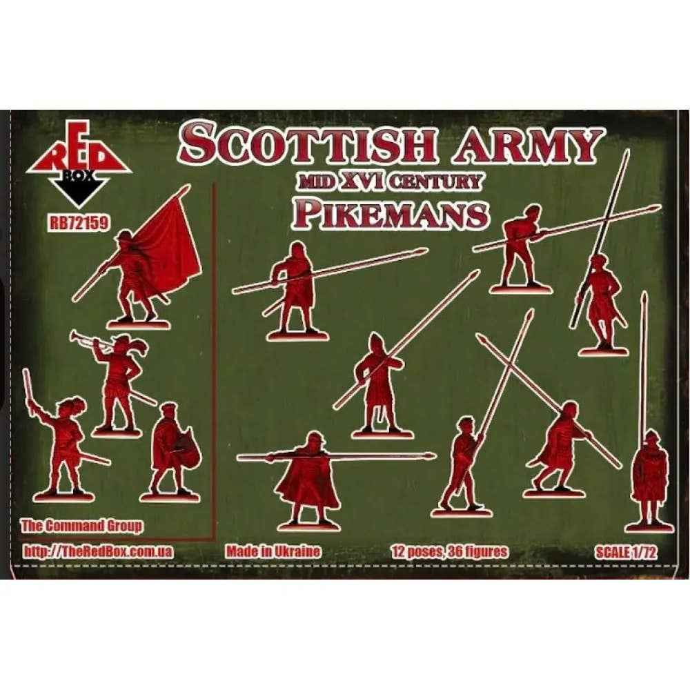 Red Box Scottish Army Mid XVI Century Pikemen