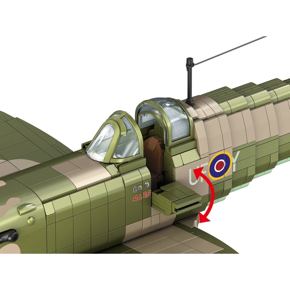 Revell 00962 1/18 Iron Maiden Spitfire Mk.Ii Aces High Brick System