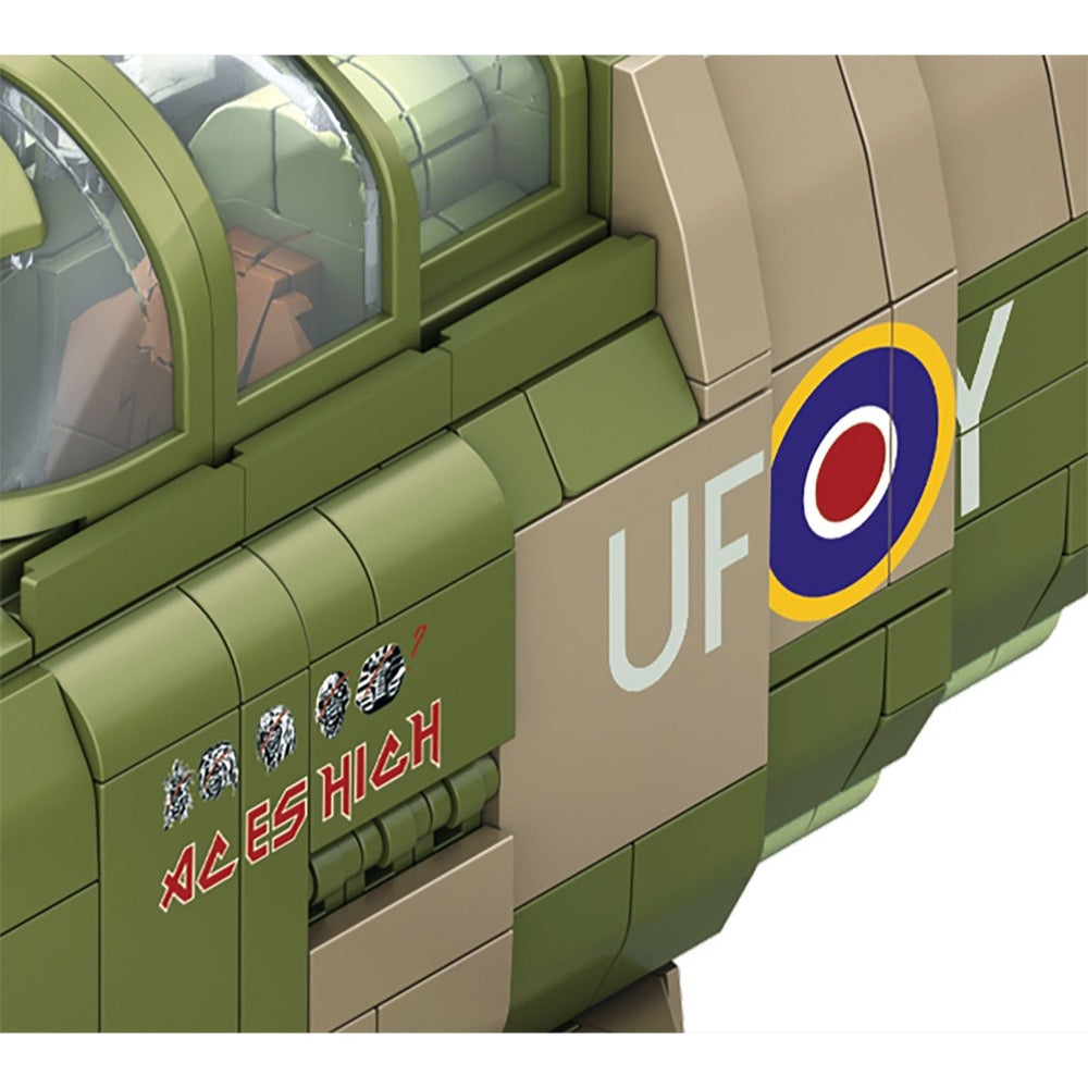 Revell 00962 1/18 Iron Maiden Spitfire Mk.Ii Aces High Brick System