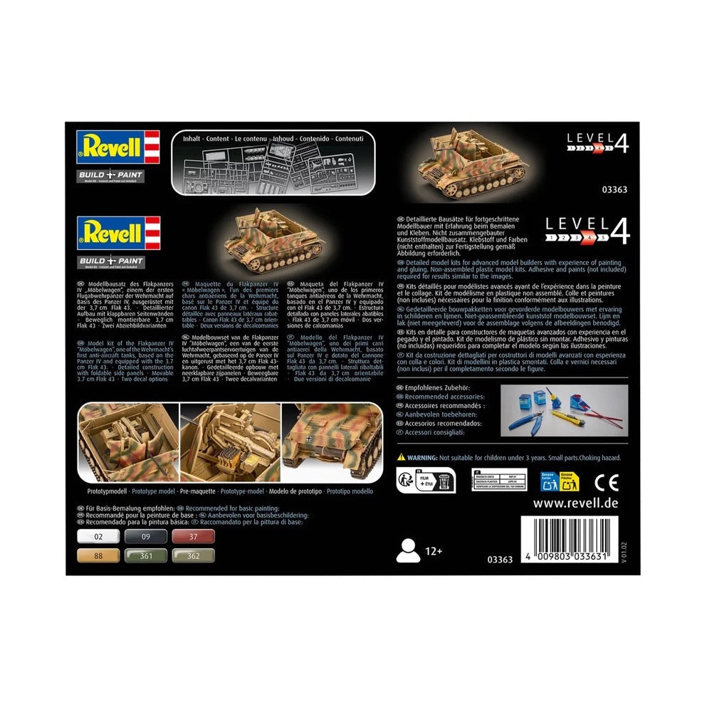 Revell 03363 1/72 Flakpanzer IV Möbelwagen 3,7cm Flak 43