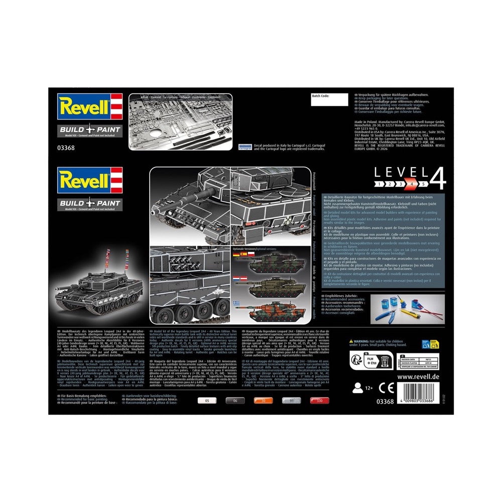 Revell 03368 1/35 Leopard 2A4 Tank 40 Years Livery