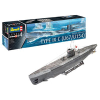 Revell 05166 1/72 German Submarine Type IX C U67/U154 Early Conning Tower Plastic Model Kit
