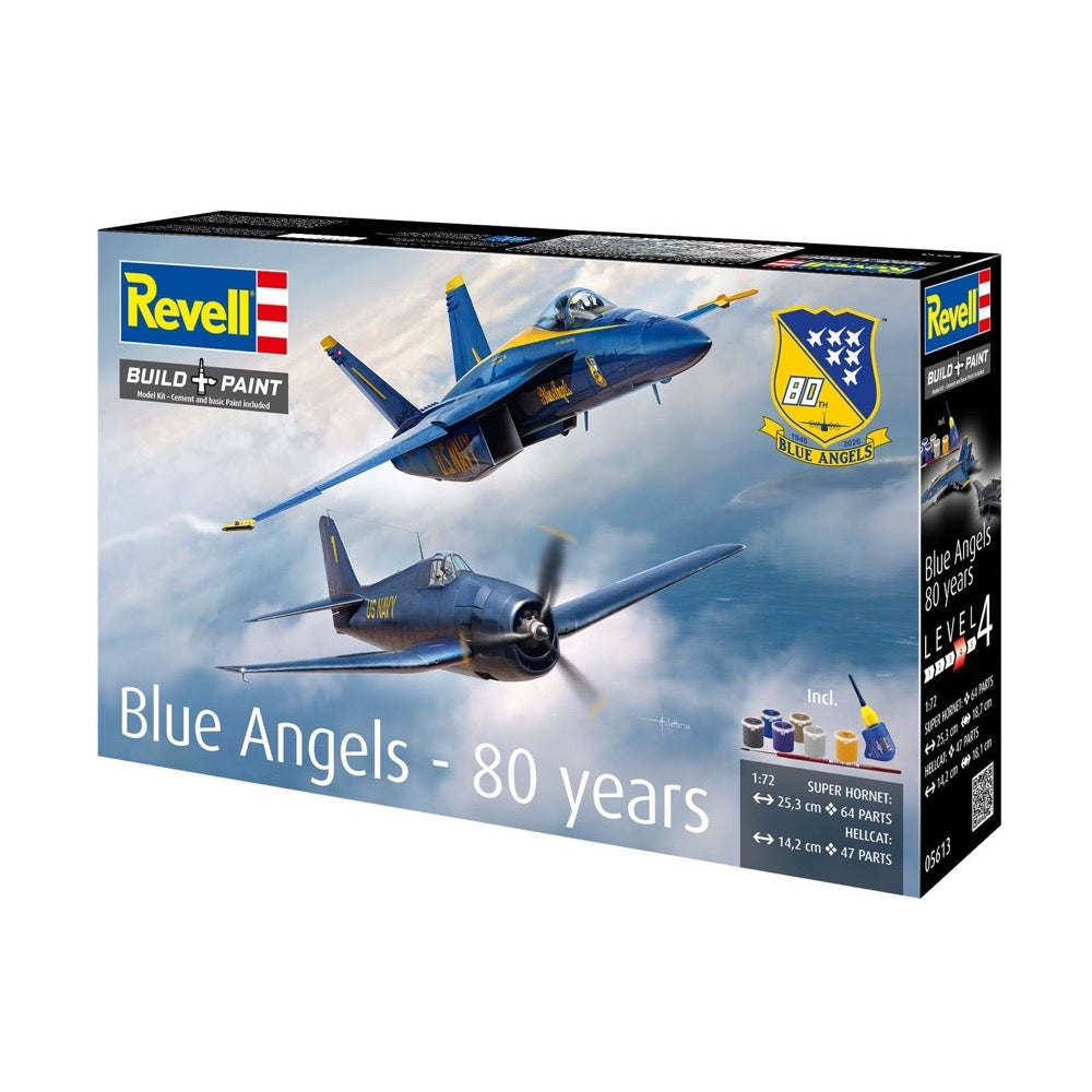 Revell 05613 1/72 Blue Angels 80 Years F/A-18E + F6F-5 Hellcat