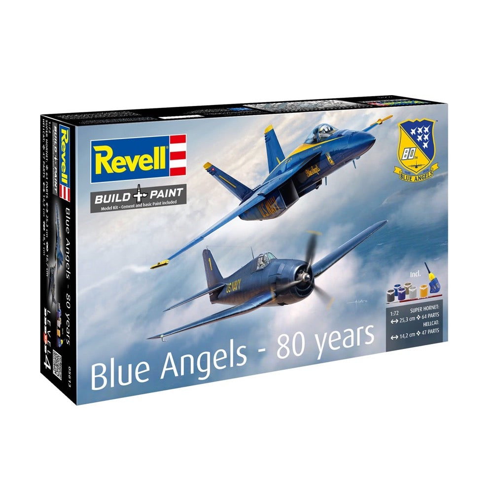 Revell 05613 1/72 Blue Angels 80 Years F/A-18E + F6F-5 Hellcat
