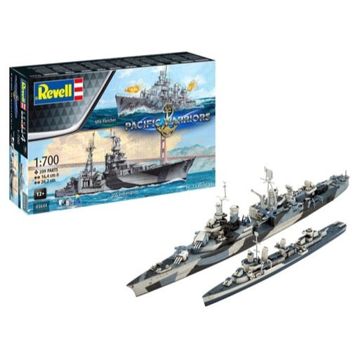 Revell 05644 1/700 Pacific Warriors USS Fletcher and USS Indianapolis Gift Set