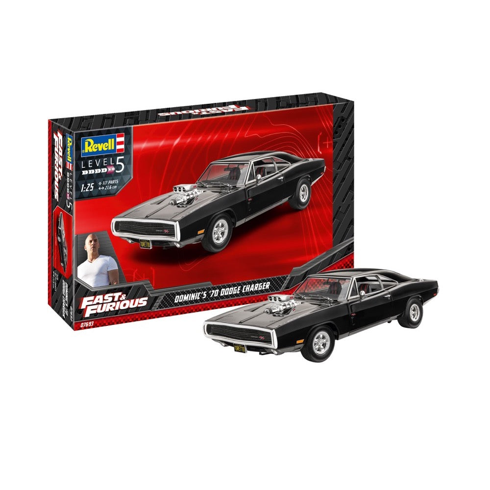 Revell 07693 1/25 Fast & Furious Doms 1970 Dodge Charger