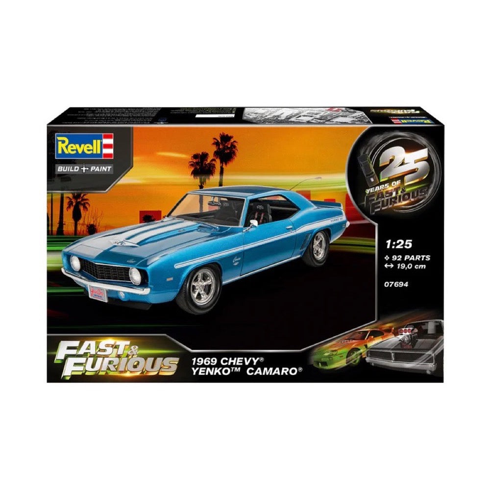 Revell 07694 1/25 Fast and Furious 1969 Chevy Camaro Yenko