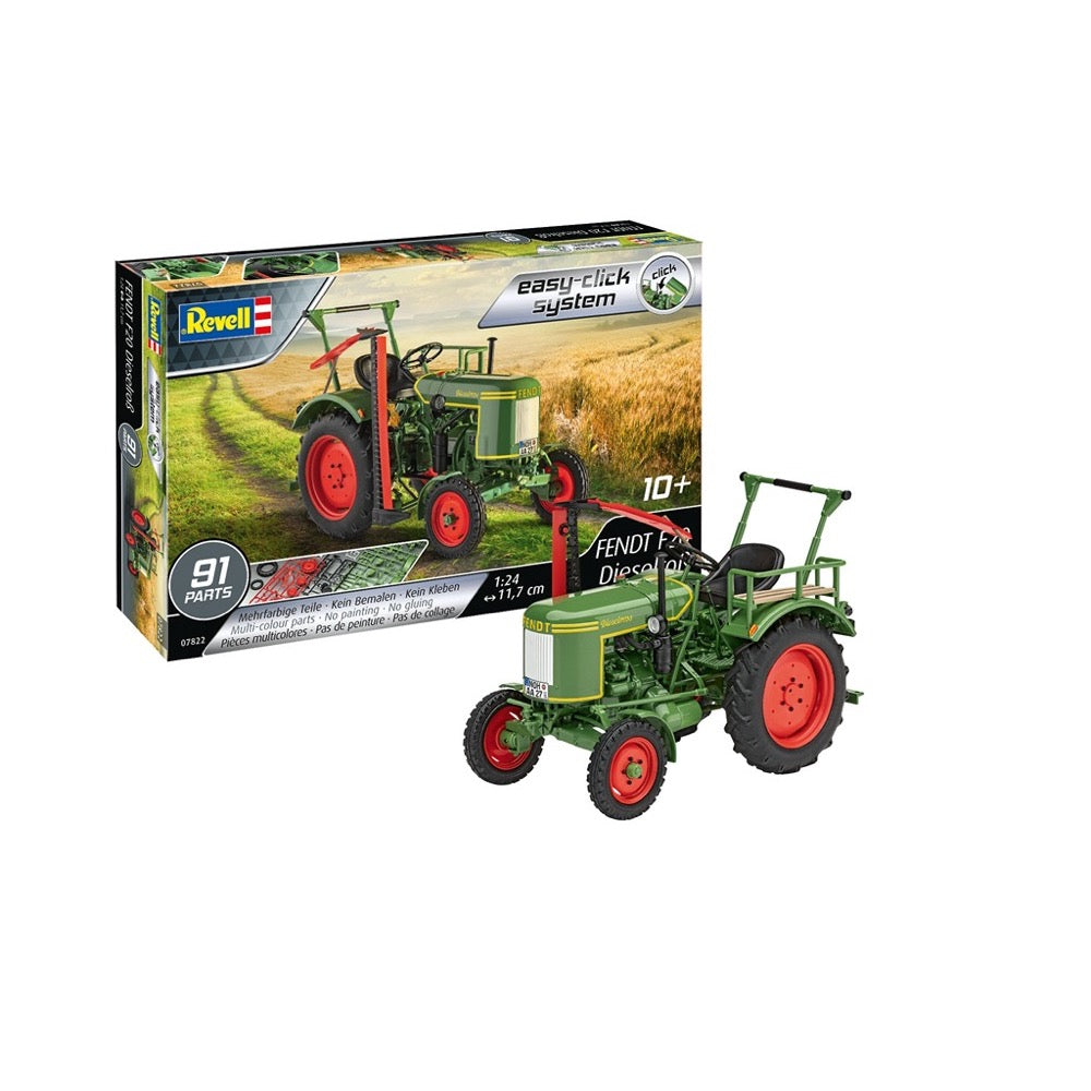 Revell 07822 1/24 Fendt F20 Dieselrolb Large Diesel Tractor Easy Click