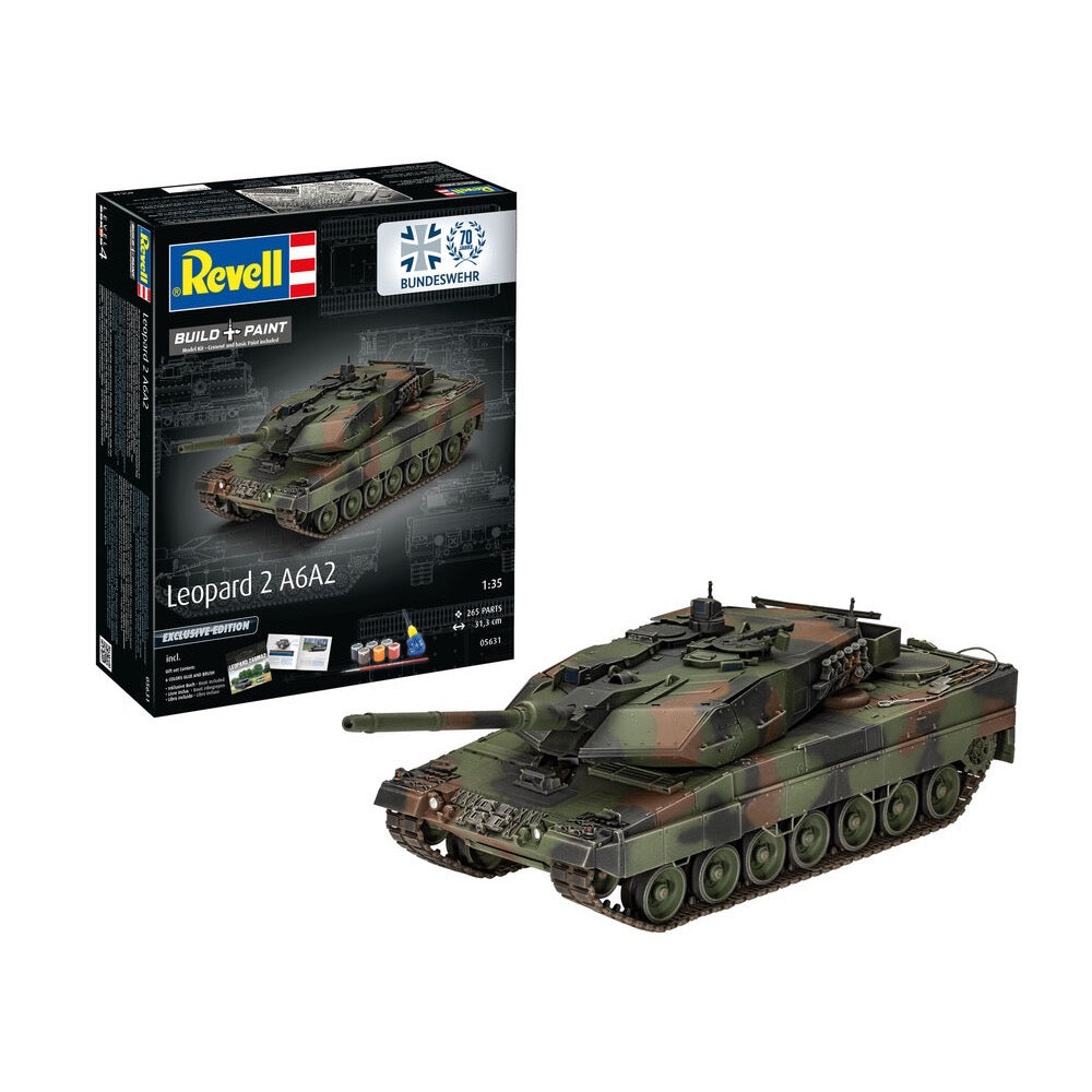 Revell 05631 1/35 70 Years Bundeswehr Leopard 2 A6A2 Exclusive Edition Gift Set