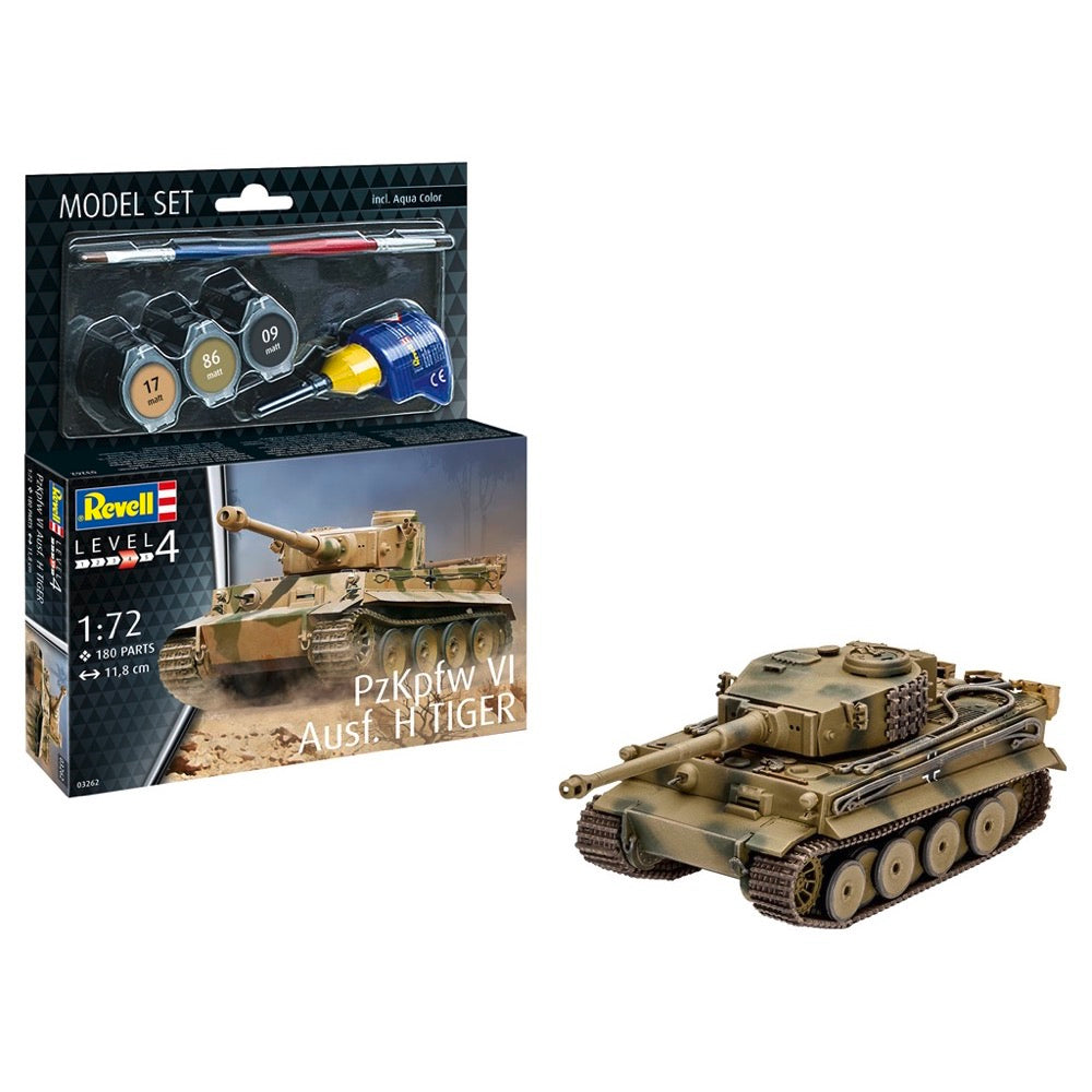Revell 63262 1/72 PzKpfw VI Ausf. H Tiger Model Kit Set